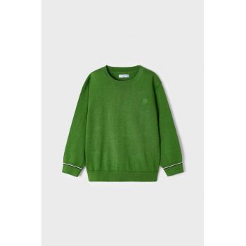 Mayoral pulover de bumbac pentru copii culoarea verde, light