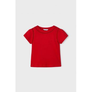 Mayoral tricou de bumbac pentru copii culoarea rosu