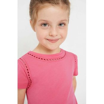 Mayoral tricou de bumbac pentru copii culoarea roz ieftin