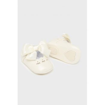 Mayoral Newborn pantofi pentru bebelusi culoarea argintiu