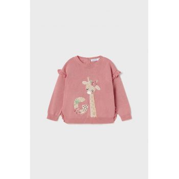 Mayoral pulover bebe culoarea roz, light ieftin