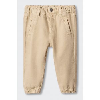 Pantaloni jogger de bumbac cu talie elastica Delos