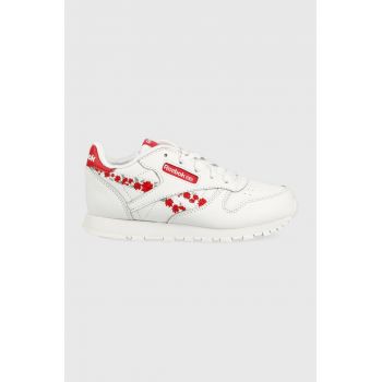 Reebok Classic sneakers pentru copii CL LTHR culoarea alb ieftini