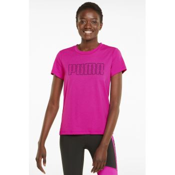 Tricou cu imprimeu logo - pentru fitness Stardust