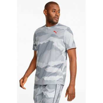 Tricou cu imprimeu logo pentru fitness