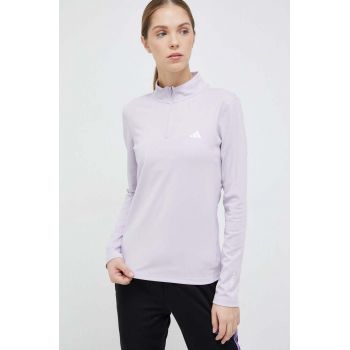 adidas Performance mânecă lungă de antrenament Techfit culoarea violet, cu turtleneck
