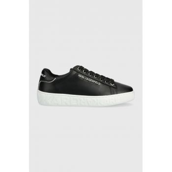 Karl Lagerfeld sneakers din piele KUPSOLE III KC culoarea negru KL61018A