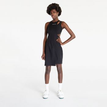 Calvin Klein Jeans Wrapping Cut Out Dress Black