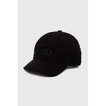 GAP șapcă din bumbac pentru copii culoarea negru, neted de firma originala