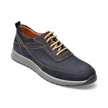 Pantofi GRYXX bleumarin, 911321, din nabuc