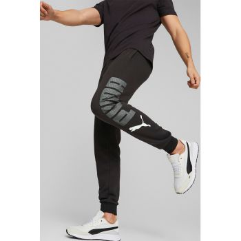 Pantaloni sport cu imprimeu logo supradimensionat Essetial