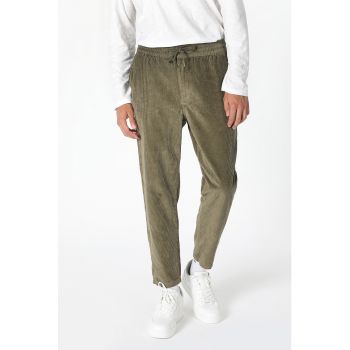 Pantaloni sport de bumbac cu striatii