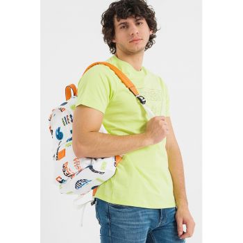 Tricou din bumbac cu broderie logo