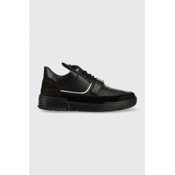 Filling Pieces sneakers din piele Low Top Blaze culoarea negru, 10125691861