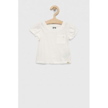 GAP tricou de bumbac pentru copii culoarea alb