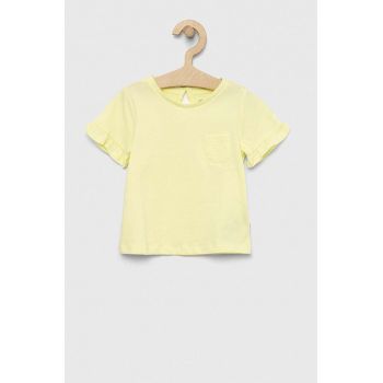 GAP tricou de bumbac pentru copii culoarea roz ieftin