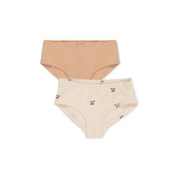 Konges Sløjd chiloti copii 2-pack culoarea roz