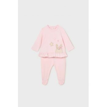 Mayoral Newborn compleu bebe culoarea roz