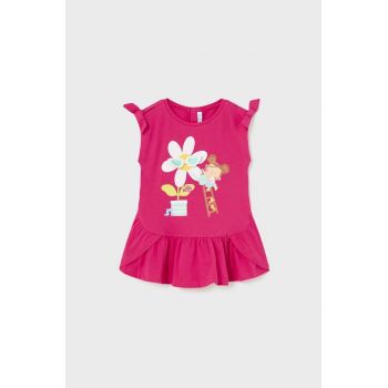 Mayoral rochie bebe culoarea roz, mini, drept