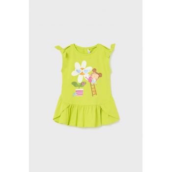 Mayoral rochie bebe culoarea verde, mini, drept de firma originala