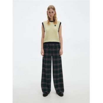 Reserved - Pantaloni eleganți, în carouri - Multicolor