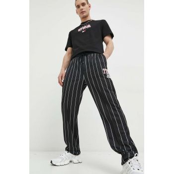 Tommy Jeans pantaloni de trening culoarea negru, modelator