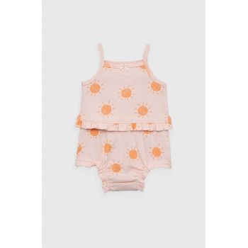 GAP set de bumbac pentru bebelusi culoarea portocaliu