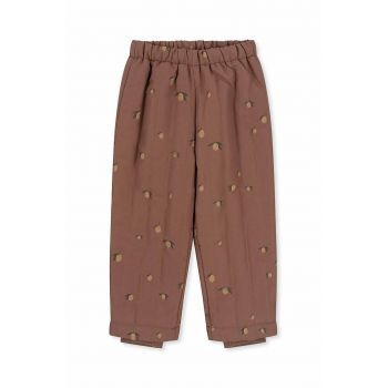 Konges Sløjd pantaloni copii culoarea bej