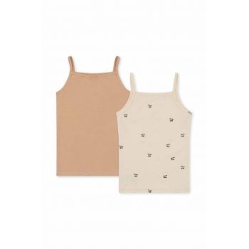 Konges Sløjd top copii 2-pack culoarea roz