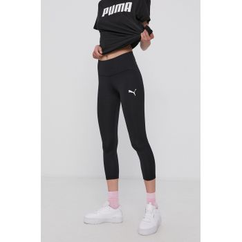 Puma colanți 586861 femei, culoarea negru, cu imprimeu 520267