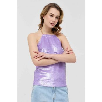 Silvian Heach bluza culoarea violet