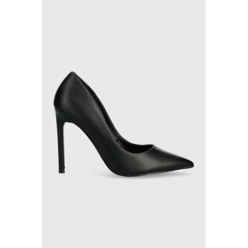 Steve Madden stilettos de piele Vaze culoarea negru, SM19000016 de firma originali