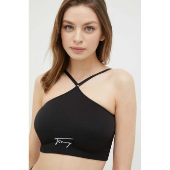 Tommy Jeans sutien femei, culoarea negru