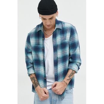 Abercrombie & Fitch camasa din bumbac barbati, cu guler clasic, relaxed