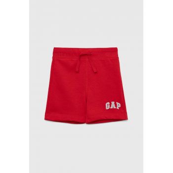 GAP pantaloni scurti copii culoarea rosu, talie reglabila