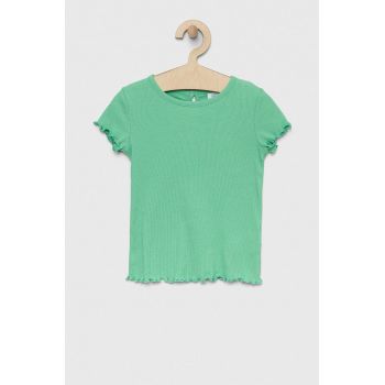 GAP tricou de bumbac pentru copii culoarea verde