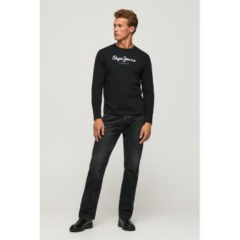 Bluza de bumbac cu imprimeu logo
