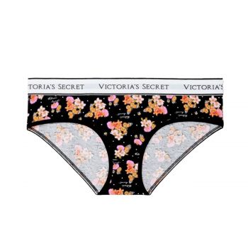 Floral Hiphugger Panty with Logo S