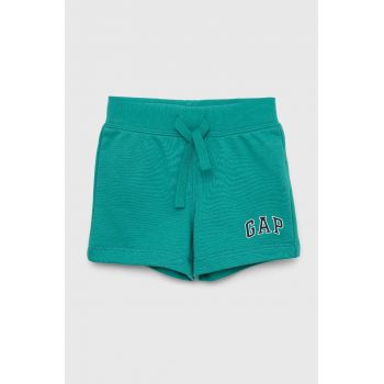 GAP pantaloni scurti copii culoarea verde, talie reglabila ieftini