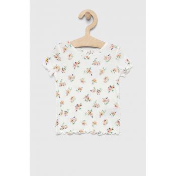 GAP tricou de bumbac pentru copii culoarea alb