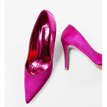 Pantofi cu toc Blada Fuchsia ieftini la reducere