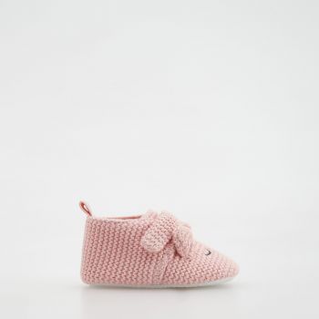 Reserved - Papuci de casă cu urechiușe decorative - Roz