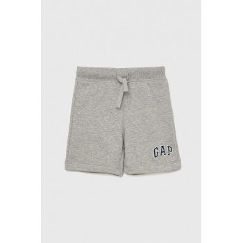 GAP pantaloni scurti copii culoarea gri, talie reglabila