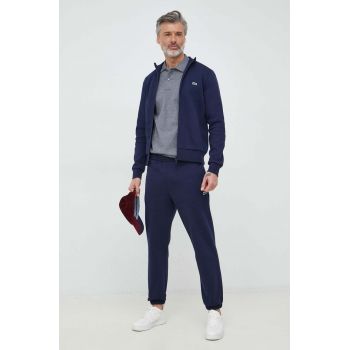 Lacoste bluză bărbați, culoarea bleumarin, uni SH9622-031