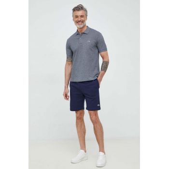 Lacoste pantaloni scurti barbati, culoarea albastru marin