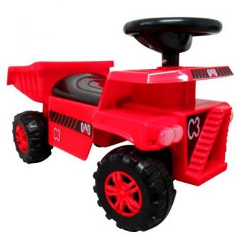 Masinuta copii fara pedale R-Sport J10 TS775 rosie cu basculanta mobila, loc de depozitare sub scaun, lumini frontale stralucitoare, sarcina maxima admisa 35 kg, recomandata copiilor intre 1 si 3 ani