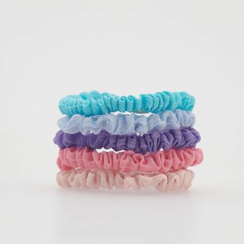 Reserved - Set de 5 elastice de păr spiralate - Multicolor