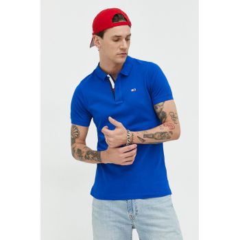 Tommy Jeans polo de bumbac neted