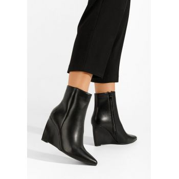 Botine cu platforma Simera V2 negre