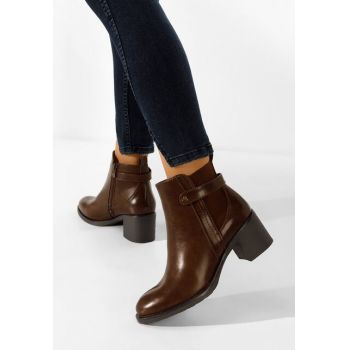 Botine dama maro Indiana ieftine